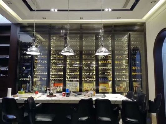 Prezzo buono Armadio per vino termoelettrico in acciaio inox di lusso per vino in vetro per hotel in linea