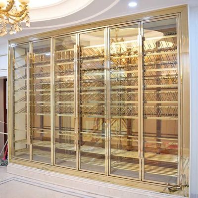 Prezzo buono L'oggetto d'antiquariato di rame su ordinazione ha spazzolato la porta dei Governi 4 del vino di acciaio inossidabile a temperatura controllata in linea