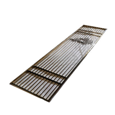 Prezzo buono 304 Produttore Customized Metal High-end Stainless Steel Screen Interior Decoration Lobby Partition in linea