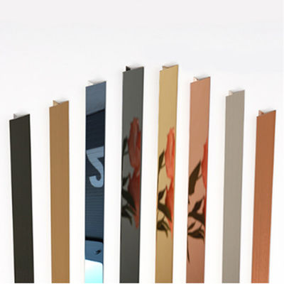 Buon prezzo 2000mm lunghezza spazzola metallica piastrelle in acciaio inossidabile Trim forma U decorazione ascensore in linea