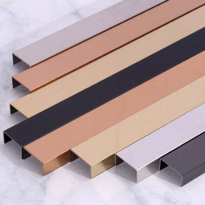 Prezzo buono Linea di taglio del bordo delle piastrelle in acciaio inossidabile 304 in bronzo specchio per la lacuna ceramica in linea