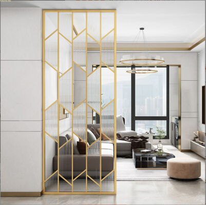 Prezzo buono 304 rosa oro bronzo colore satinato linea di capelli spazzolato divisori in vetro in acciaio inossidabile in linea