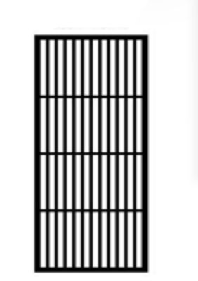 Prezzo buono Semplice Nordic Black Metal Privacy In acciaio inossidabile schermo divisorio stanza divisore ufficio hall in linea