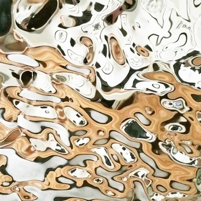 Produttore Vendita Decorazione colore personalizzato Ripple Acqua Stainless Steel soffitto pannelli murari