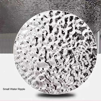 Prezzo buono Lamiera in acciaio inossidabile 304 20MM THK Mirror Wave Water Ripple 4000mm con nido d'ape in linea