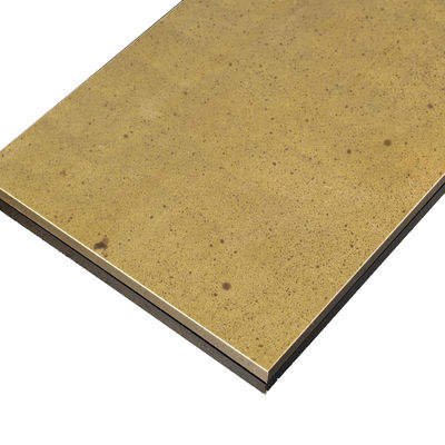 Prezzo buono 316L Vintage Coating Antiquity Old Painting Gold Color Stainless Steel Sheet For Lift Car in linea