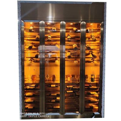 Prezzo buono OEM Moda In acciaio inossidabile Wine Cabinets per Villa Clubhouse in linea