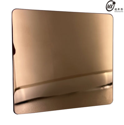 Prezzo buono SUS 304 201 316 di alta qualità 8k specchio bronzo piastra in acciaio inox per decorazioni interne ed esterne in linea