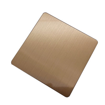 Prezzo buono Linee di taglio specchio lucidato colore caffè spessore 1 mm acciaio inossidabile 304 o 201 in linea