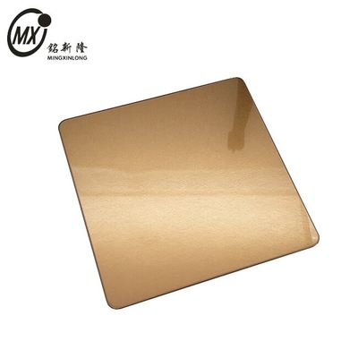 In acciaio inossidabile Vibrazione Bronzo PVD Rivestito in acciaio inossidabile fogli di colore con stampa anti-dito per la decorazione