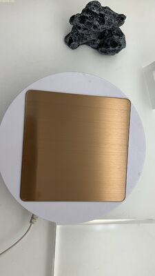 Prezzo buono Linea di capelli in bronzo HL Esterno Decorato Metallo lamiera di acciaio Film laser PVD Colore in linea