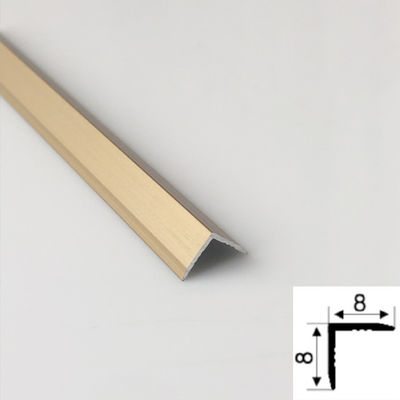 Prezzo buono 304 Customized V-Shaped Gold Color Hairline Brushed Stainless Steel Trim 201 Stainless Steel Tile Edge Trim Per Parete in linea