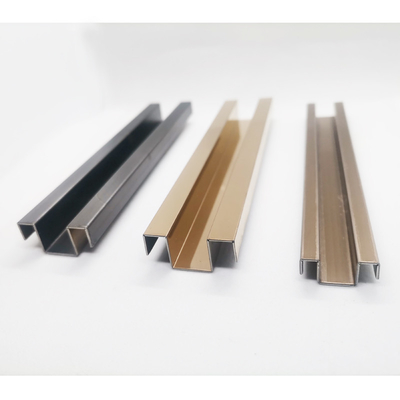 304 201 Decorazione su misura Champagne Oro Nero Colore Satinato Finitura Piastrelle in acciaio inossidabile Per decorazione degli appartamenti interni