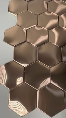 Prezzo buono Divider interno 8k Specchio di acciaio inossidabile Spessore della lamiera 1 mm Oro rosa in linea