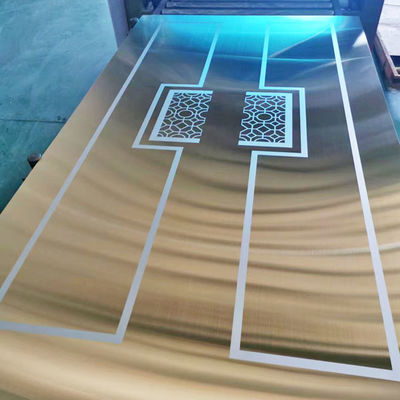 Prezzo buono 8K Color 304 Acciaio inossidabile Carta incisa per gabinetto interno in linea