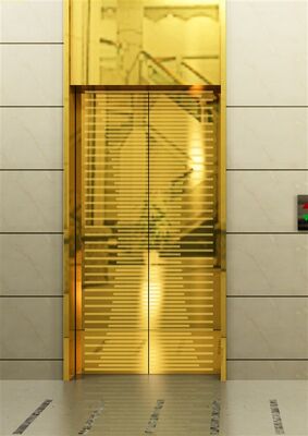 Prezzo buono attrezzature per ascensori ascensori domestici 18k lamiere in acciaio inossidabile placcate in oro in linea
