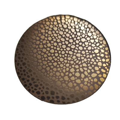 Copper Plated Antique Distress Stainless Steel Plate Art Parete Design For Project