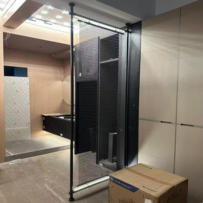 Prezzo buono 304 Nero Color Mirror Hairline Acciaio inossidabile Metal Screen Partition Room Divider Per la decorazione degli interni in linea