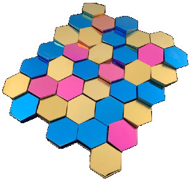Concave Convex Design Metallo in acciaio inossidabile Mosaico club hotel decorazione interna