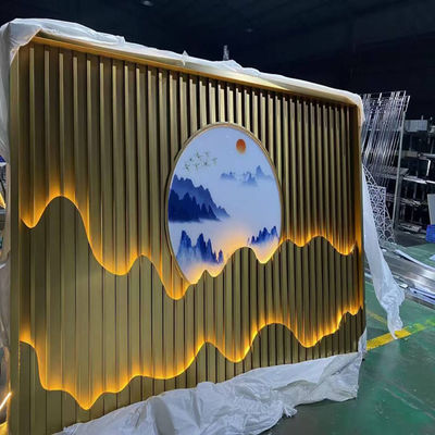 Schermo in acciaio inossidabile in stile cinese