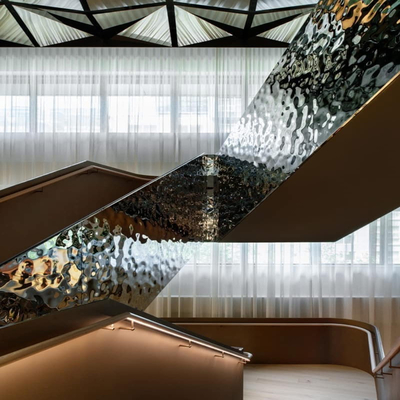 4x8ft di colore oro lamiera in acciaio inossidabile specchio argento lucidato lamiera ondulata per hotel