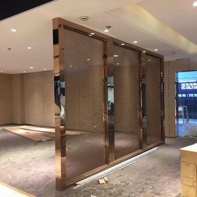 Decorazione per hotel e supermercati su misura Partenza per schermo in acciaio inossidabile
