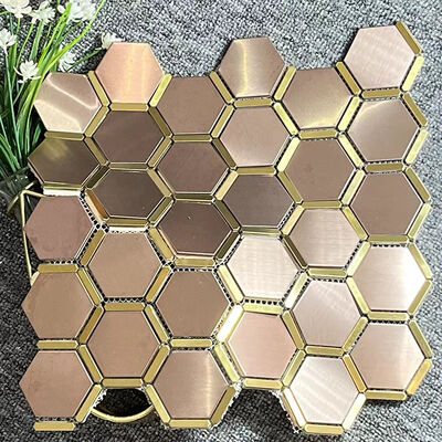 Prezzo buono GB/JIS/AISI/DIN/SUS Piastrelle di mosaico in acciaio inossidabile standard per pareti interne in linea