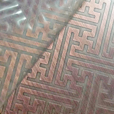 Prezzo buono Disegnatore raccomandato Colorato Piastra in acciaio inossidabile Hotel Installazione artistica / LOGO Materiale murario 3D Laser Effetto di incisione in rilievo Esportazione globale in linea