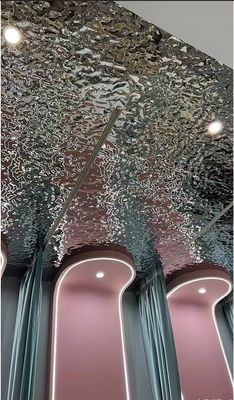 Prezzo buono Ripple Water Sliver Mirror 8k 4*8ft 4*10 Ft Progetto Decorazione del soffitto della parete lamiera in acciaio inossidabile in linea