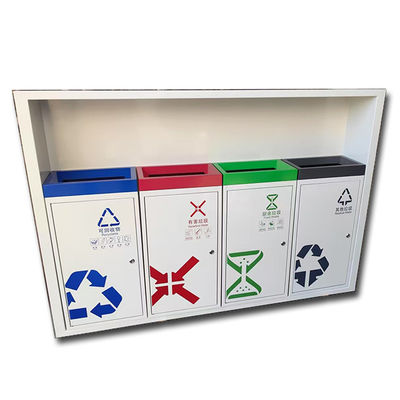 Prezzo buono Stainless Steel Sorting Bin & Trash Can Prodotti in metallo in acciaio inossidabile personalizzati per esterni in linea