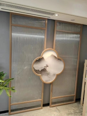 Divisorio artistico in metallo CNC con logo e motivi personalizzati