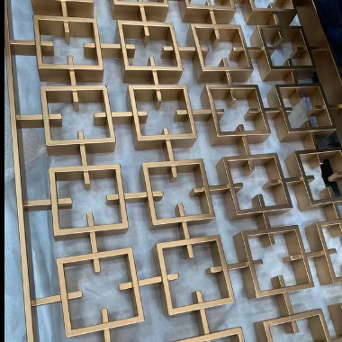 Prezzo buono Design cavo in acciaio inossidabile per la decorazione di pareti divisorie per soggiorno, progetto alberghiero in linea