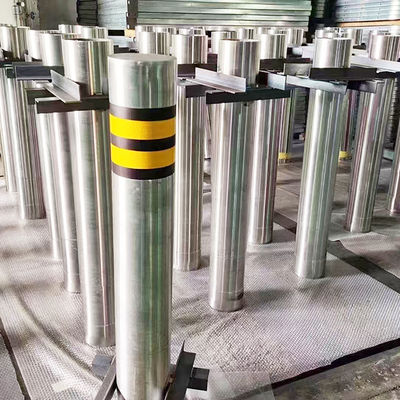 Prezzo buono Linea di taglio esterno di acciaio inossidabile Bollard sollevabile rimovibile con strisce riflettenti in linea