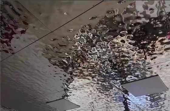 Prezzo buono Silver Multi Color 316L 1.2MM Spessore Specchio Ondata d'acqua Ripple pannelli in acciaio inossidabile con favo di miele in linea