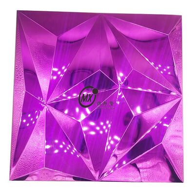 Piastrelle a mosaico in acciaio inossidabile resistenti e facili da pulire per la decorazione di progetti per bagni e bar