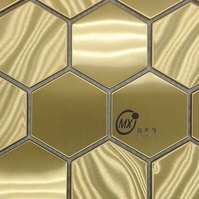 ORM ODM Golden Matte/Glossy Finish  Mosaic Tiles For Interior Decoration For Kitchen Backsplash/Bathroom Wall
