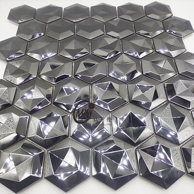 Hot Sale Factory - Direct Rhombus Irregular Diamond Shape Metal Stainless Steel Mosaic - Competitive Price