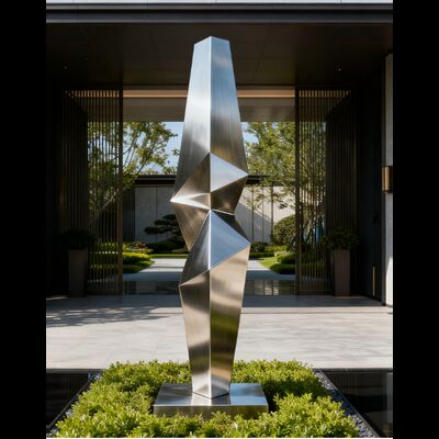 Prezzo buono Produttori di sculture in acciaio inossidabile 316L per esterni in linea