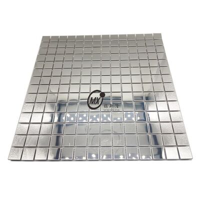 201 304 Square Sliver Mirror Wholesale Metal Mosaic Tiles Acciaio inossidabile per pareti di accento domestiche e commerciali
