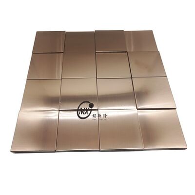 Prezzo buono 304 201 Acciaio Inossidabile Mosaico Resistente alla Corrosione e Impermeabile per Ristorante Hotel Bagno Decorazione Parete Artistica in linea