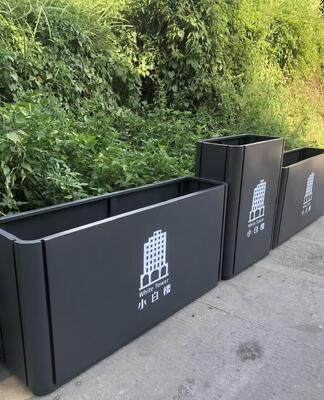 Prezzo buono Fioriera da esterno in acciaio inossidabile premium personalizzabile con fori di drenaggio in linea