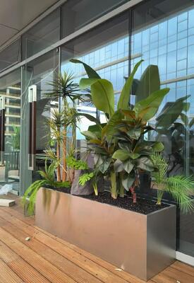 Prezzo buono Fioriera in rete di acciaio inossidabile con rivestimento in muschio - Dimensioni personalizzate in linea