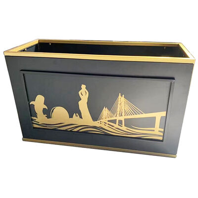 Prezzo buono Casella di vetro in acciaio inossidabile Hotel Restaurant Planter in linea