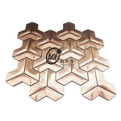 Prezzo buono Rivestimento di pareti esterne in acciaio inossidabile Mosaico resistente alle intemperie in linea