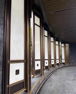 Prezzo buono Oriental Bamboo Pattern Stainless Steel Room Partition in linea