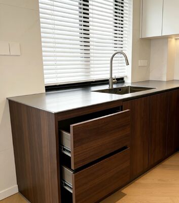 Prezzo buono Lavello da lavoro da incasso da 30 pollici, acciaio inossidabile antigraffio, calibro 16 in linea