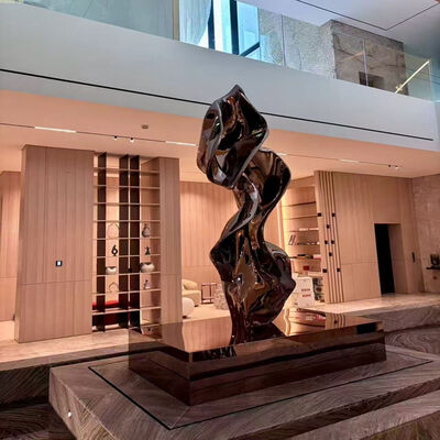 Ottone colore 304 Specchio Bronzo Acciaio inossidabile Centro sculture Galleria d'arte di New York