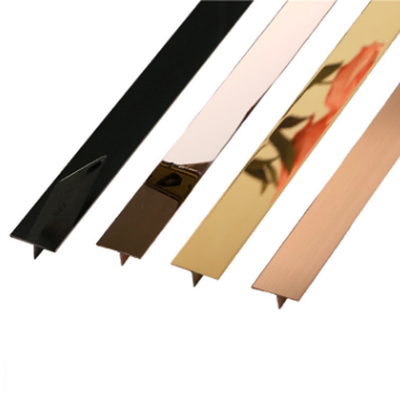Profili della cornice di acciaio inossidabile di SUS316L T oro Rose Gold di 1.5mm - di 0.5mm
