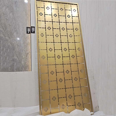 304 rivestimento in oro PVD colore brillante lucido per il fruscio di perline divisori in acciaio inox